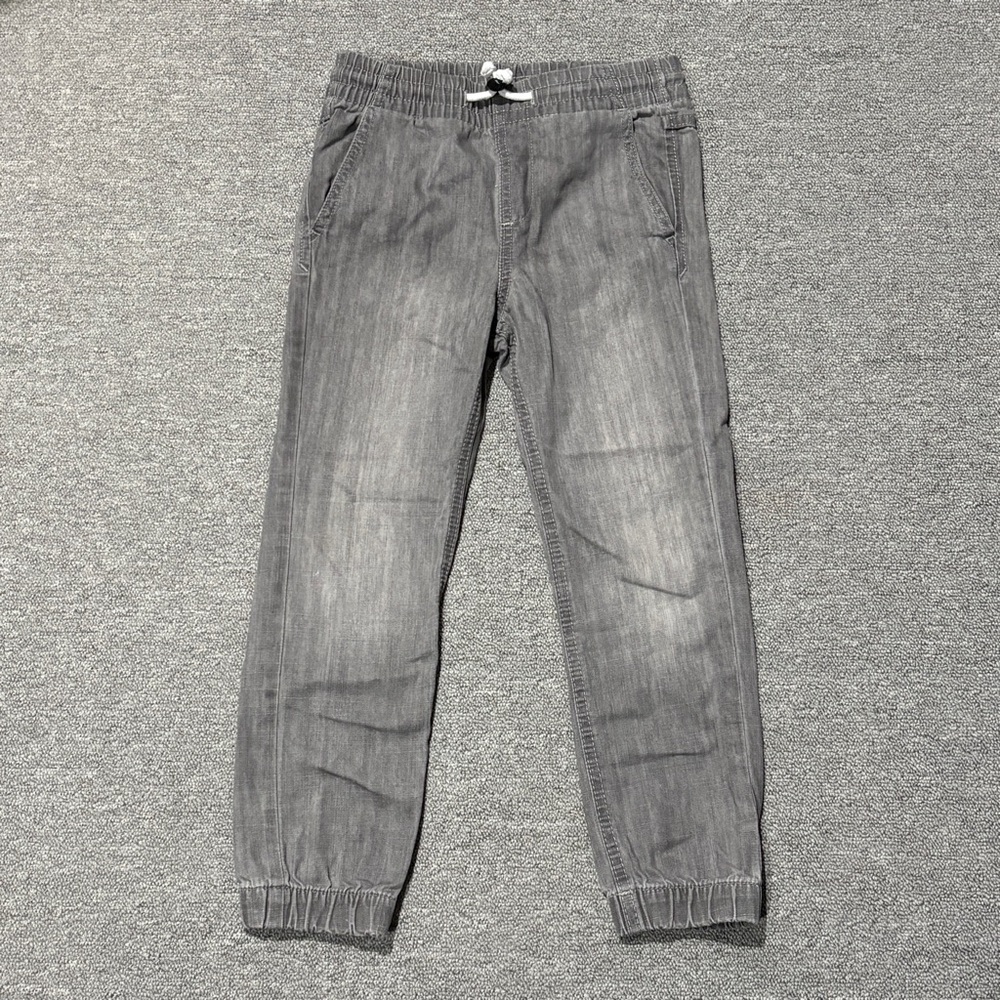 4/$20 H&M boys denim drawstring joggers 6x